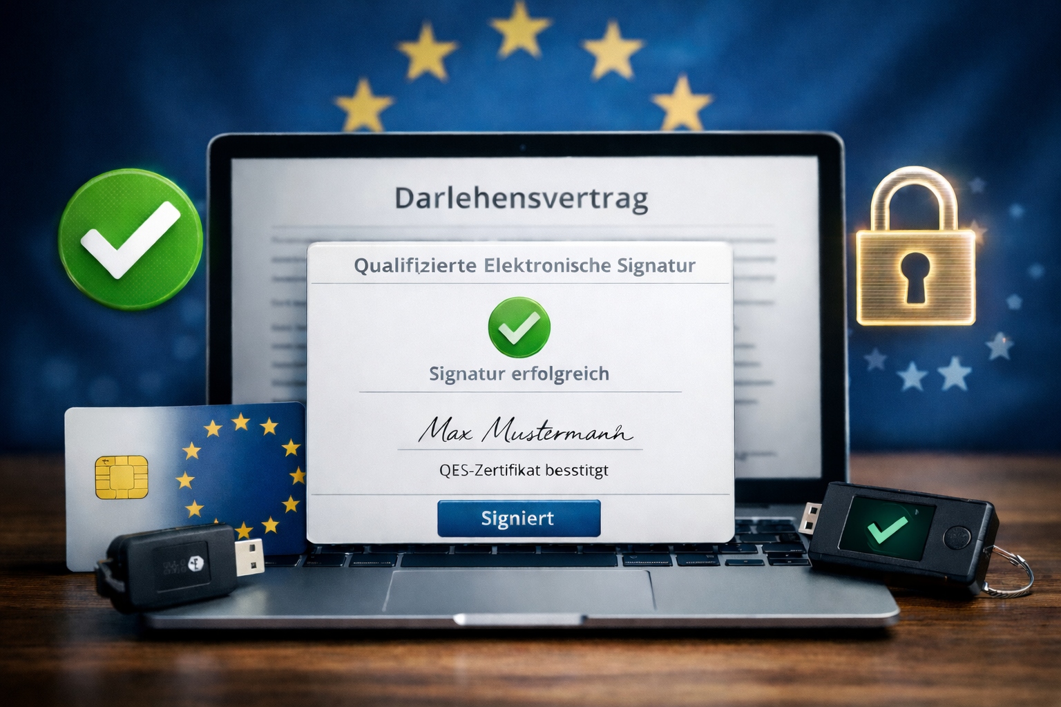 Qualifizierte Elektronische Signatur Beispiel